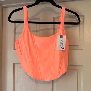 NWT! Women's Bright Coral Top